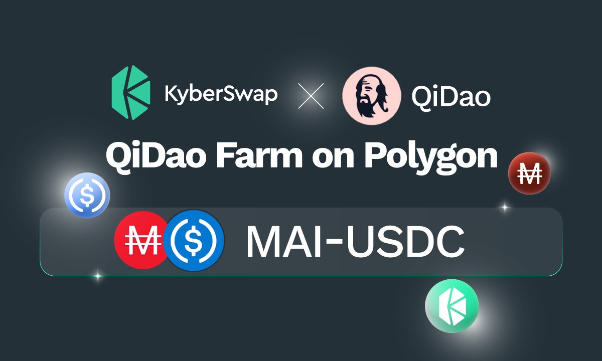 🌱#NFT based #yieldfarming for #KyberSwap <a href="/QiDaoProtocol/">QiDao</a> LPs on <a href="/0xPolygon/">Polygon | POL</a> ! 

🧑‍🌾Earn $KNC incentives with $MAI $USDC ! 

⛲️#Farm NOW with concentrated liquidity 👉bit.ly/3ea4YKq