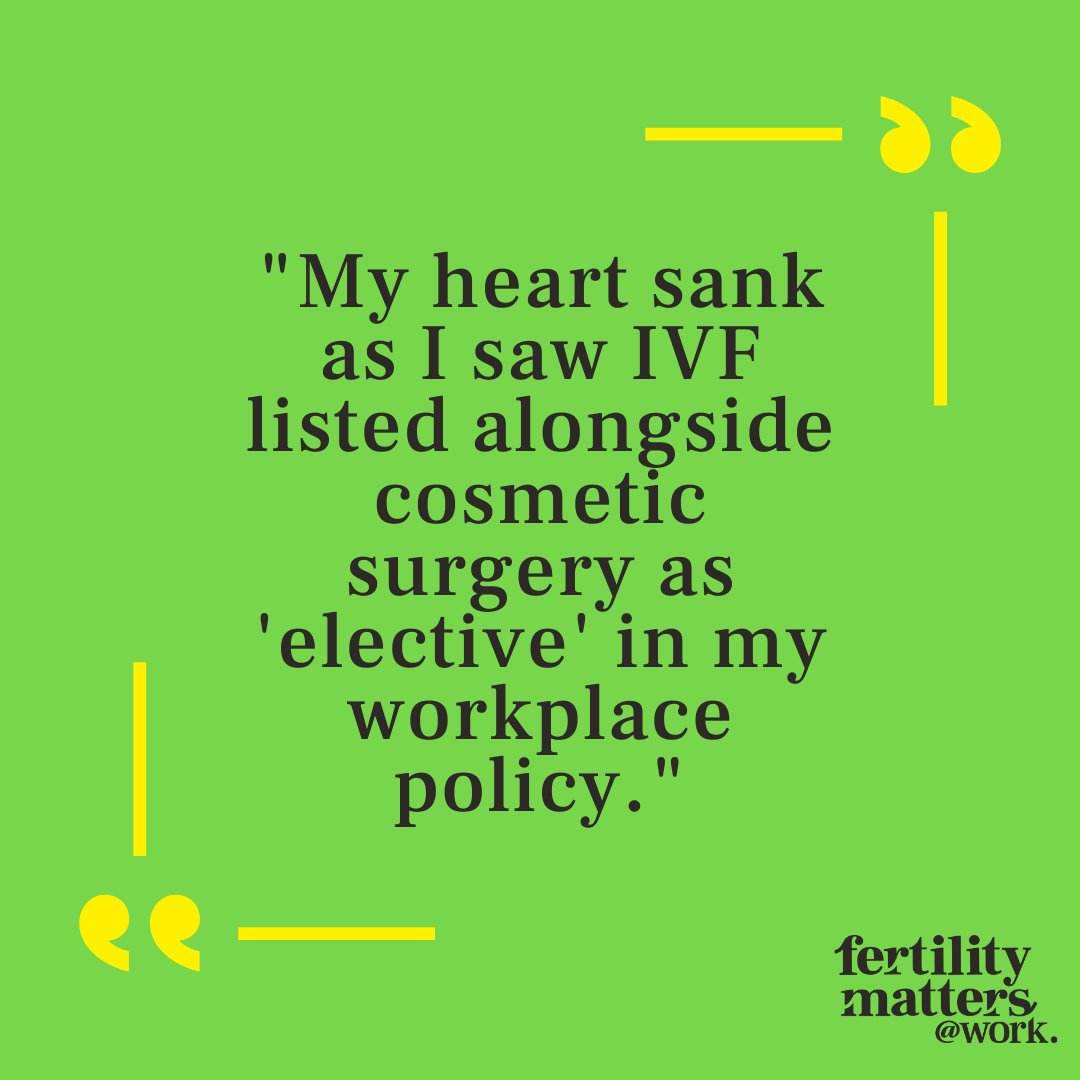 fertmatterswork's tweet photo. The World Health Organisation itself states that "infertility is a disease of the reproductive system" - a medical condition - and there are many others who, because of their circumstances, cannot build a family in any other way.
#workplacewellness #fertilityatwork https://t.co/6sqHbR9AQ6