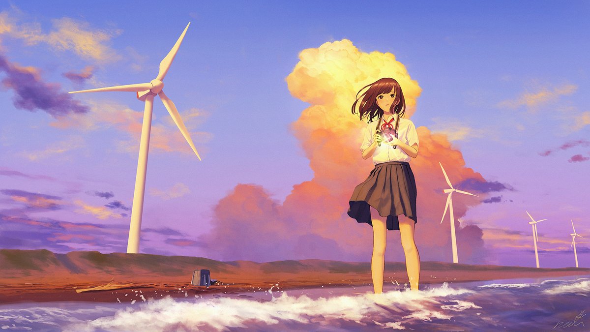 natsu_art1's tweet photo. The end of summer
https://t.co/69oyXBFg5D
 #パルミー夏のイラストコンテスト2022 https://t.co/MDhGjyU2w1