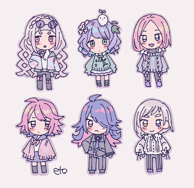 デフォルメたくさん描いた #今月描いた絵を晒そう 