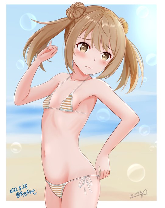 朝潮型マイクロビキニ月間でした。
夏休みもあったのに5枚・・・う～ん。
今着手してるのを今日中に出せれば。 

#今月描いた絵を晒そう 