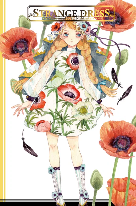 コミティア新刊とお品書きです花や生物モチーフのワンピースの本と関西で出したドローイング集をもっていきます。原画はミニ色紙が4つあるはず…既刊は百合漫画や虫の画集など!東京のコミティア3年ぶりだ…ぜひ遊びにきてね#COMITIA141 #コミティア141 