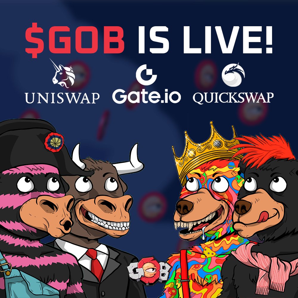 LFGoons's tweet image. A special day as our $GOB token is LIVE!🥳🚀
It's a HUGE landmark for our team and community!

We'll raise a glass together across our many time-zones; but not just yet! For now, grab your $GOB, Goons and @balatroon Land. With staking around the corner, you might need it!? #GOB