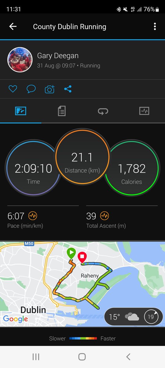 Half Marathon in the bag, a little slow but il take it, 9 weeks to the full 🏃‍♂️😍💪🏻 #marathon #running