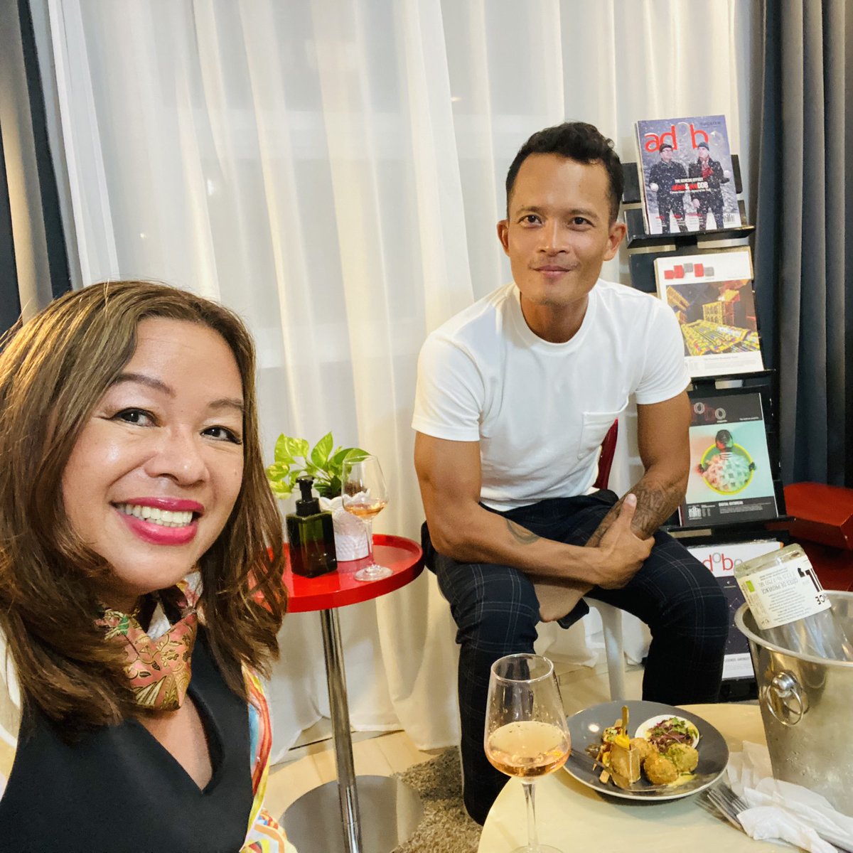 A two hour chat with newly-minted APAC #marketingdirector of <a href="/Rakuten/">Rakuten</a> Viber, Chris Aguilar, at the home of <a href="/adobomagazine/">adobo magazine</a> at Astbury in Poblacion. Our first in-person conversation since the pandemic. I work best this way.