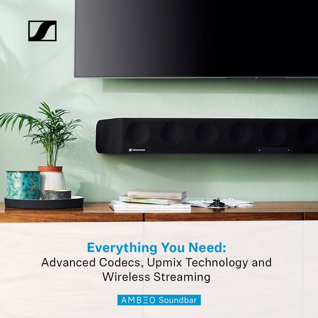 SennheiserIndia's tweet photo. A #soundbar that looks as good as it sounds!
The brushed aluminum exterior & minimalist details on the #AMBEOSoundbar are especially made for the ones seeking #stylish #design & performance in one bar.
Get yours: https://t.co/aEGZxalZhp https://t.co/iim8A6cFCn