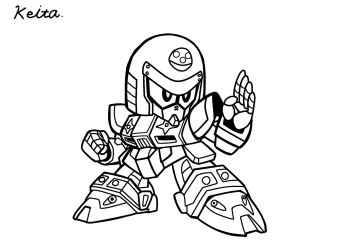 #今月描いた絵を晒そう#超戦士ガンダム野郎 