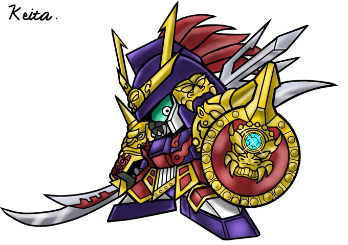 #今月描いた絵を晒そう#超戦士ガンダム野郎 