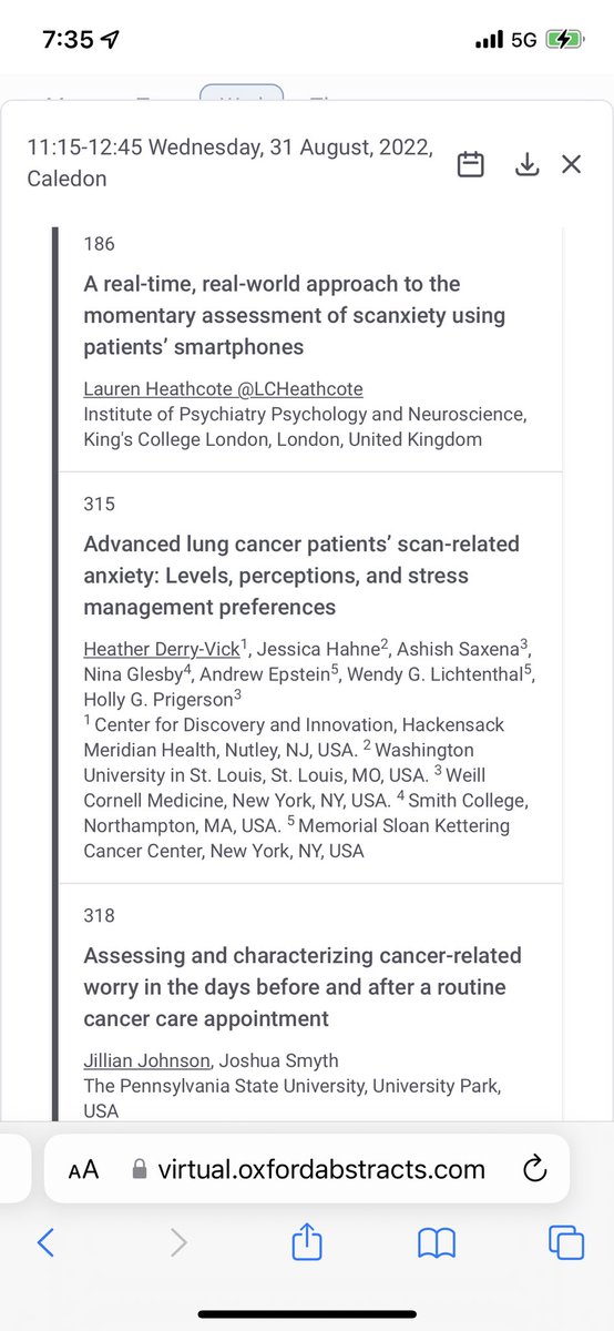 📣 #IPOSS2022 Join us today for the first ever IPOS symposium on #scanxiety! 

<a href="/JoseCusters/">José Custers</a>, Heather Derry-Vick, <a href="/JillJohnsonPhD/">Jill Johnson</a> and I will share brand new research on…
🔸what is scanxiety 😨🏥?
🔸can we capture it in real time using 📱? 
🔸are there ways to treat it? 👩‍⚕️😮‍💨