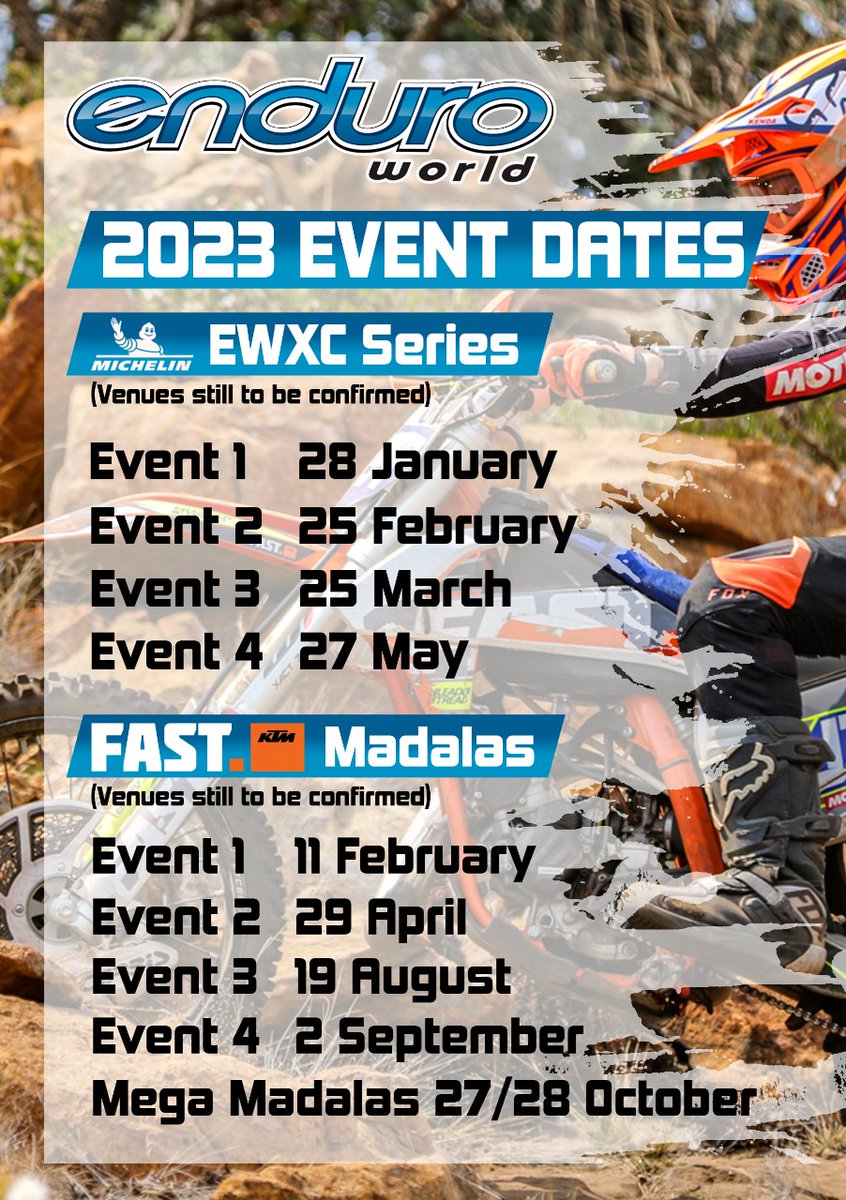 Diarise the dates now.... 
We are excited to announce our dates for 2023.   Please put these dates in our diary.   We hope to see you all at our events for 2023!