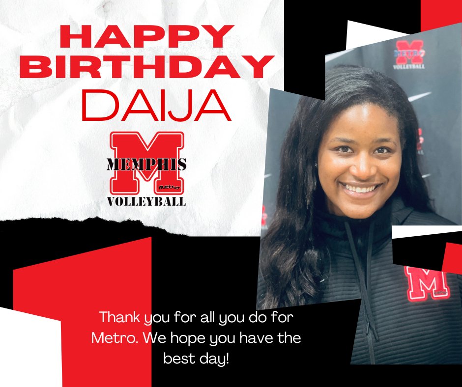 Happy Birthday Coach Daija! We hope you have the best day <a href="/daijapatton/">Daija Patton</a> #metrostrong #metrobirthdays #happybirthday