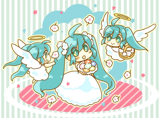 【お知らせ】初音ミクデザイン「婚姻届」と「出生届」にイラスト使って頂きました!(このイラストは使って頂いたのとは別の絵です)大切な記念日にミクちゃんを添えて頂ければ嬉しいです。▼公式ブログ▼ご購入はこちらから  