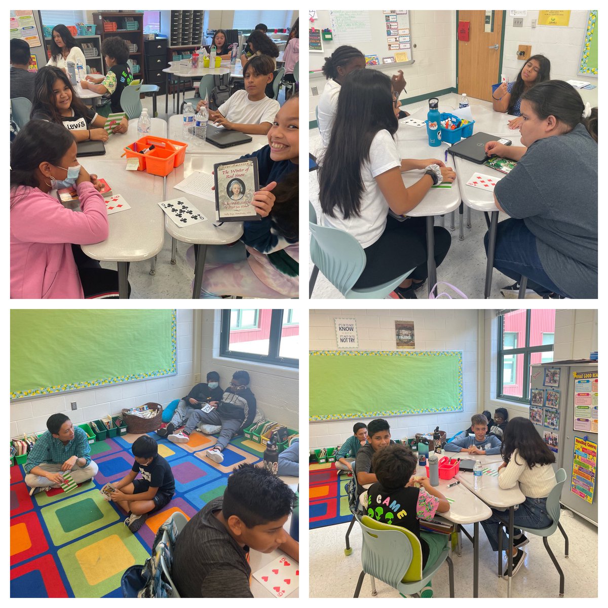 6th graders demonstrated active listening and questioning during partner talks about their independent reading books <a href="/GrahamRoadES/">Graham Road ES</a>