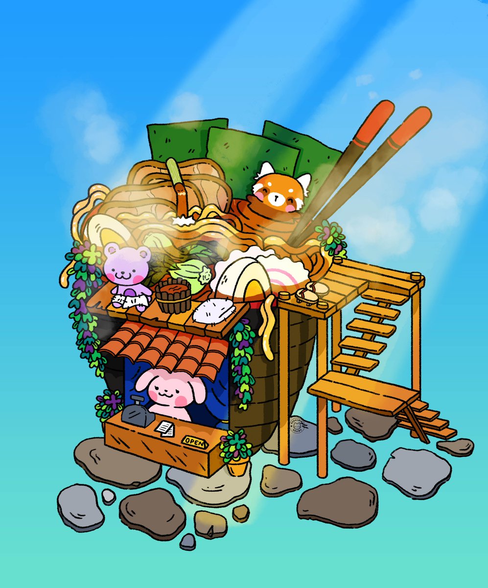 Tiramaesu_'s tweet photo. "Ramen Onsen" on @formfunction is now LIVE!

1 / 1 edition
Reserve Price 0.5 ◎

Link is below, as well as link to how I was inspired to come up with this piece!
#SolanaNFT #Solana #formfunction #SolNFT #nftart #nftartisT https://t.co/4UQMmlaPzo