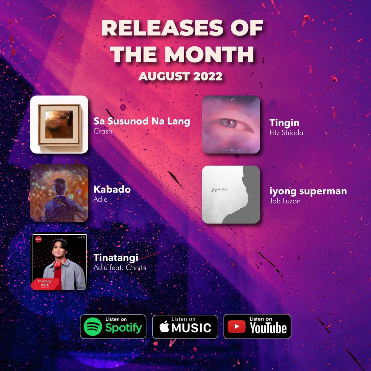 Here are August 2022 O/C Records releases you should give a listen to! ✌🏻

Stay tuned for more! 😉
#OCRecords #AdjustYourFrequency