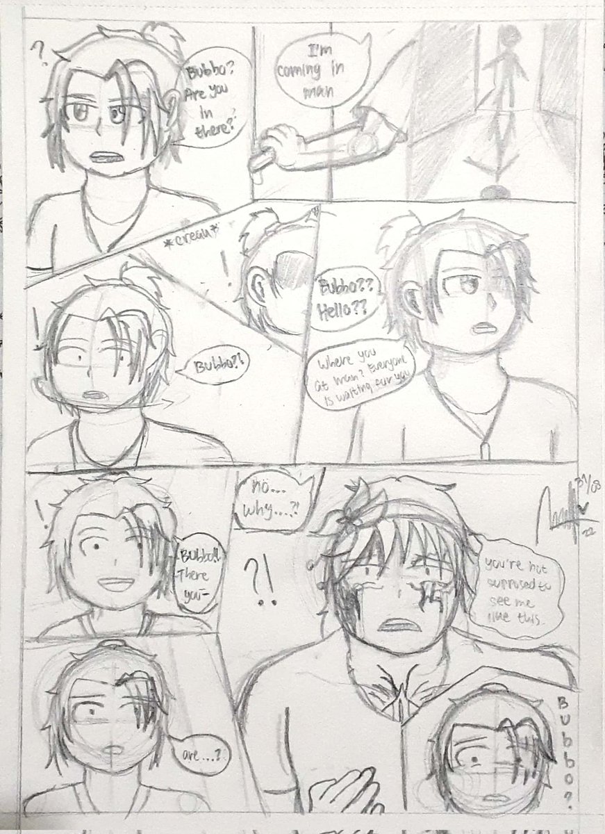 itsjustchaotic's tweet photo. A small comic of my AU that I made where @OGQndres founds out that @ItsBubbo is a god... (totally not a repost *ahem*)
#mcyt #colorcrew #colorcrewtwt #stickaxetwt #LBozotwt #itsbubbo #bubbo2000 #OGQndres #Qndres https://t.co/ieTckyaEJR