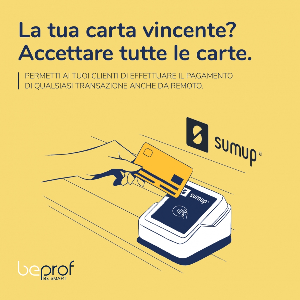 BeProfApp's tweet photo. Con #BeProf e @SumUp è più facile accettare pagamenti elettronici anche da remoto.
Scegli tra la versione AIR, collegata a un'app del tuo smartphone, o la versione SOLO che non ha nemmeno bisogno dello smartphone!
Scopri di più su https://t.co/lgfXkyXjhc
#sumup https://t.co/ixegRsib8O