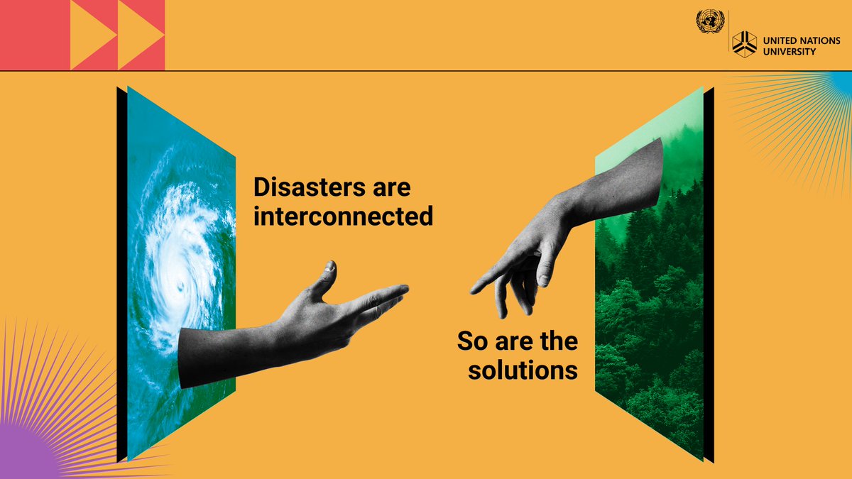 UNUEHS's tweet photo. We are all interconnected, and so are the disasters.
This also means that the solutions are interconnected as well.

Interested in finding out what you can do to help?
🤔💭💪🌱

Check out new @UNUEHS report #InterconnectedRisks 🪢🌍: https://t.co/Lwb8zBd4al

@UN https://t.co/81p7B3ciYp