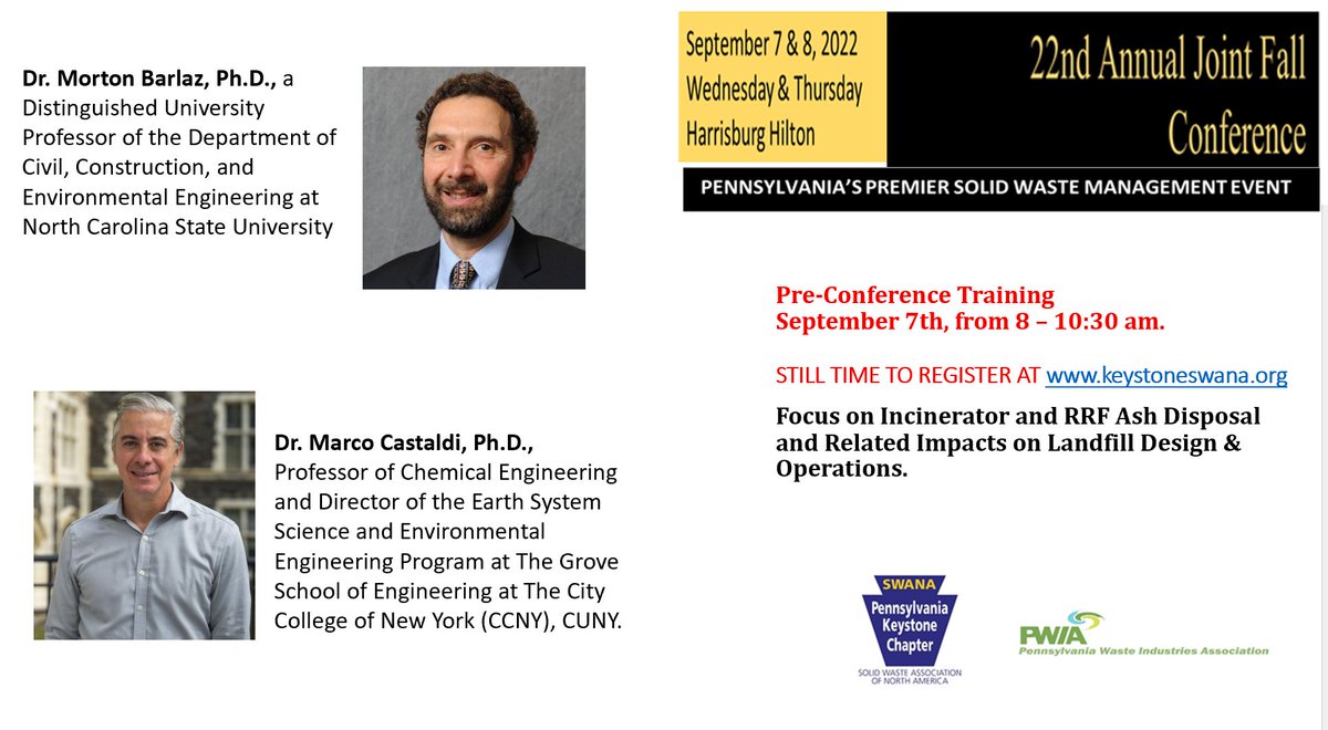 Only a few days left to add your registration to the Pre-Conference Training. 
<a href="/keystoneswana/">Keystone SWANA</a> <a href="/swana/">SWANA</a>
ow.ly/z1vW50Kw45y