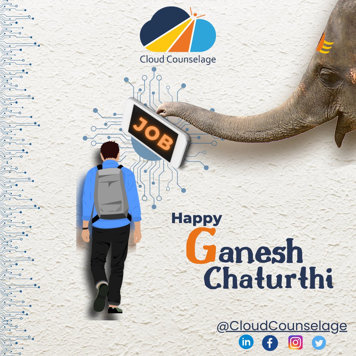 CloudCounselage's tweet photo. #HappyGaneshChaturthi!!! 

@cloudcounselagepvtltd @ccgacfoundation 

#IndustryAcademiaCommunity #Employability #Jobs #ProfessionalDevelopment #Recruitment https://t.co/0WO5OxOJz9
