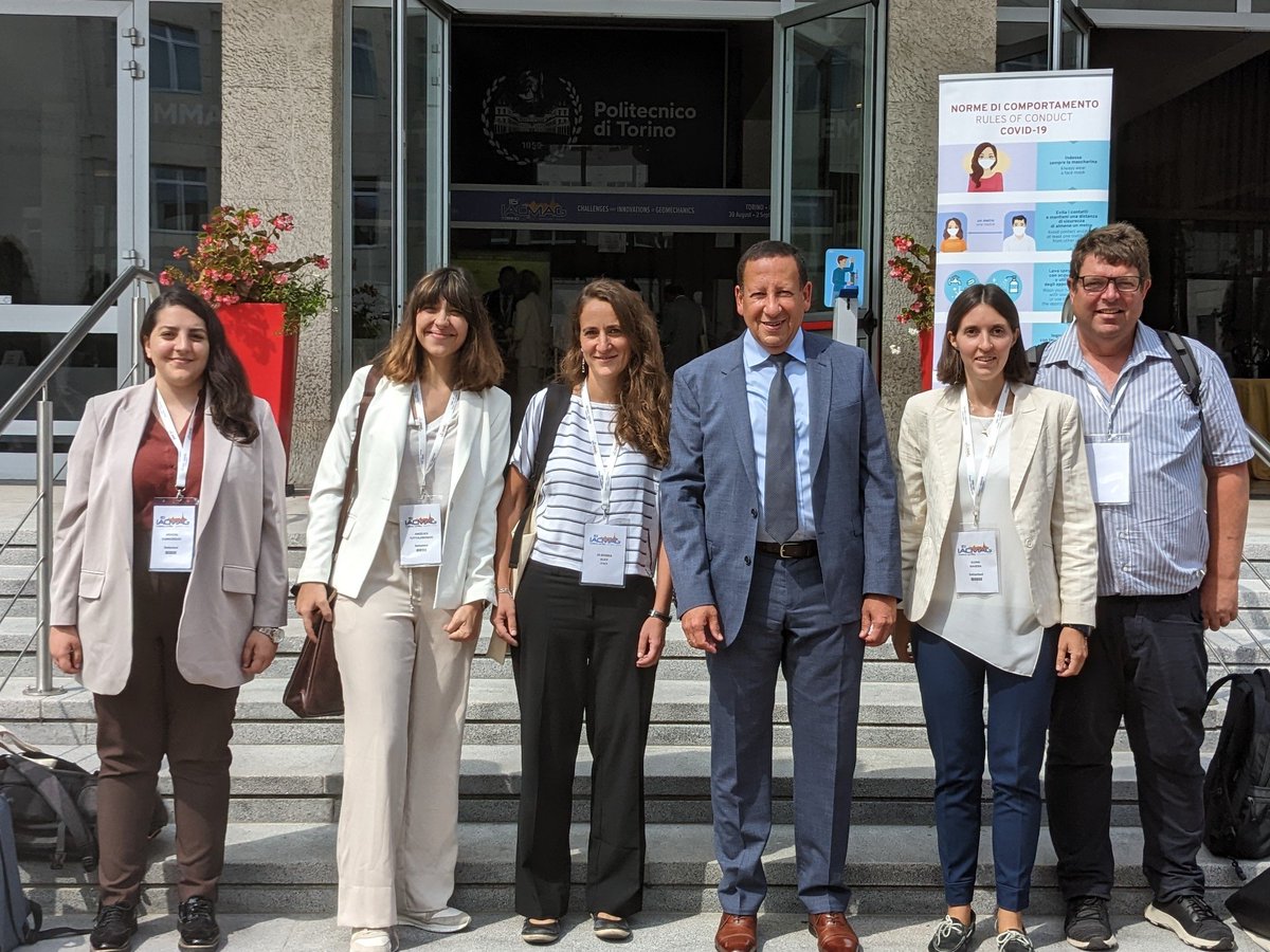 geomecha_EPFL's tweet photo. A busy but exciting week ahead for the Laloui Group at the annual IACMAG conference in Turin #IACMAG2022 https://t.co/bWADV9eaVv