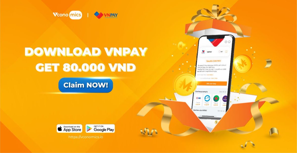 Vconomicsio's tweet photo. 🔥🔥🔥 DOWNLOAD VNPAY, GET HOT REWARDS

Download #VNPAY at https://t.co/oHajTntSHZ from #Vconomics Voucher to get attractive rewards

🎁 3,000+ MICS
🎁 80.000 VND to the account(*)
🎁 Free money transfer https://t.co/uakpobD2b5