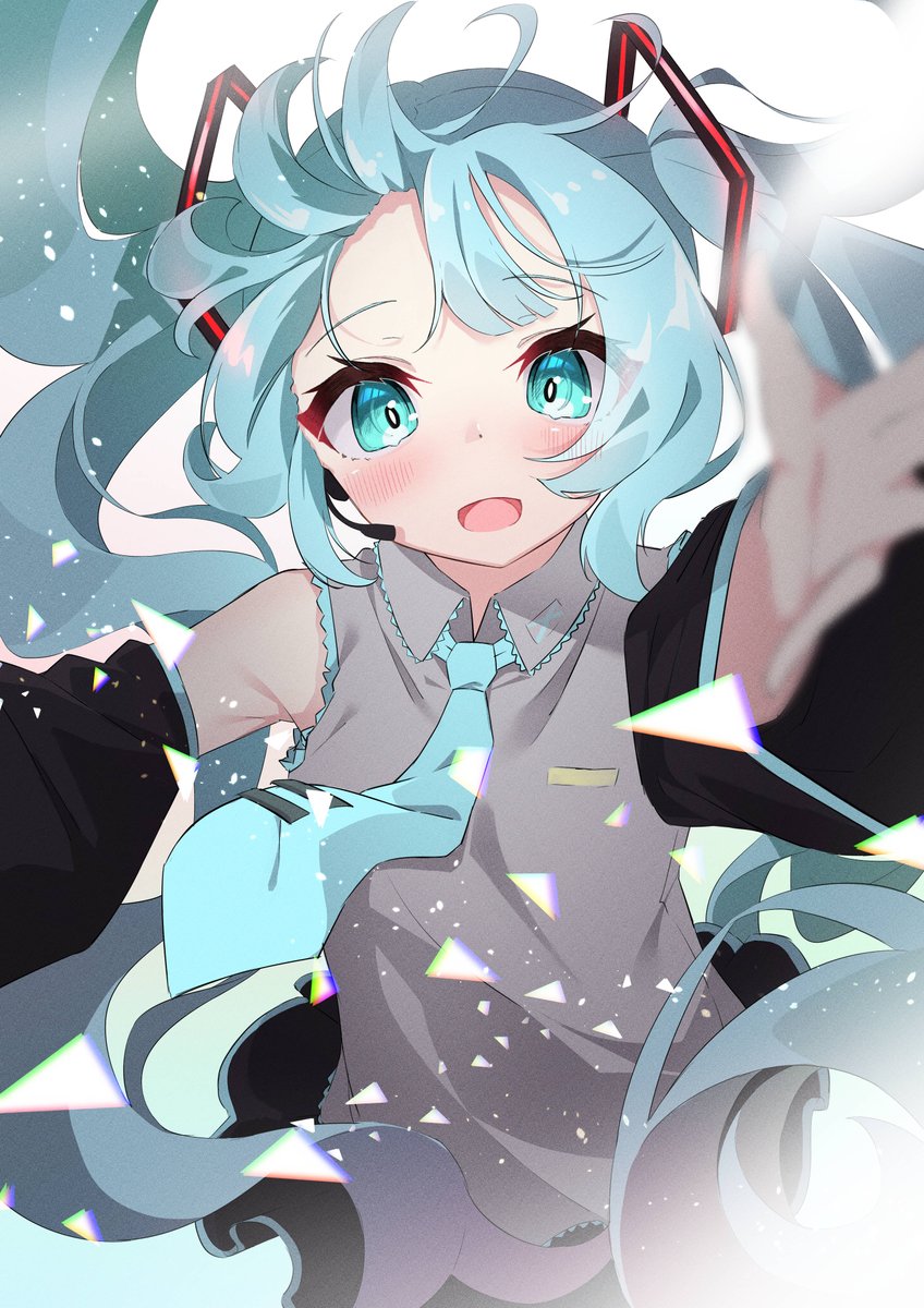 初音ミク 「おめでとーーーーーー!!!!#初音ミク誕生祭2022 #初音ミク生誕祭2022#」|溶けたここア☕️Skeb募集中☕️のイラスト