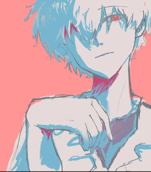 #今月描いた絵を晒そう カヲ誕描かなきゃ…来月もよろしくお願いします!(来月半ばに期末テストがあるので低浮上かもです) 