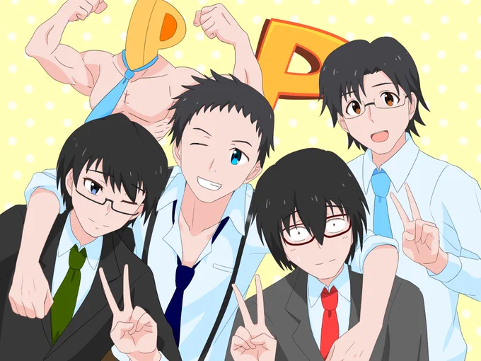デレPが集合してたので765(AS)の歴代Pにも集合してもらいましたミリがまだない頃から実はこれだけ居るんです 