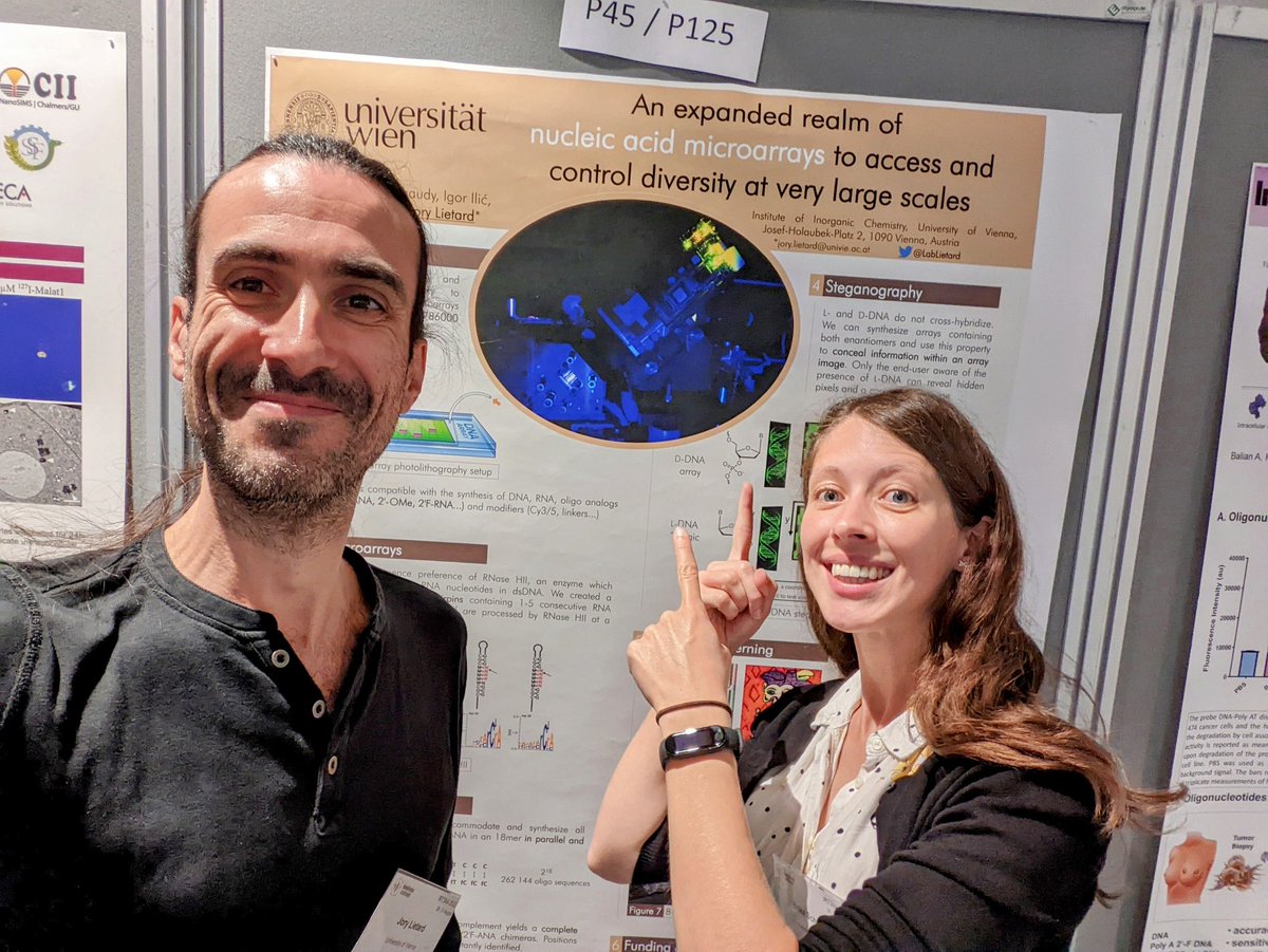 Representing the microarray world at the IRT2022 with Dr. Schaudy and catching up with the <a href="/DamhaLab/">Damha Research Group</a> crew in Stockholm! <a href="/IS3NA/">IS3NA</a>