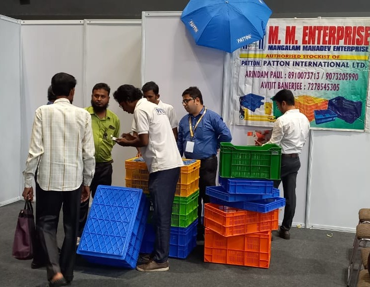 Patton_IntLtd's tweet photo. #PattonGroup recently had a successful pop-up stall at the ‘Bakery Association Exhibition’ held at #MilanMela. Suitable for storage, handling, and transportation, #PattonCrates are manufactured using FDA approved food-grade plastic. To know more, visit https://t.co/VU5HgnT4Nx. https://t.co/ynNnhXBlgj