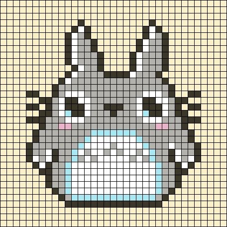 LouLouCheecher's tweet photo. 2 different Totoro’s I found on Pinterest
#pixelart #totoro #fusebeads #perlerbeads #hama #artkal #kandi #kandipatterns #perler https://t.co/57KT62MyuX