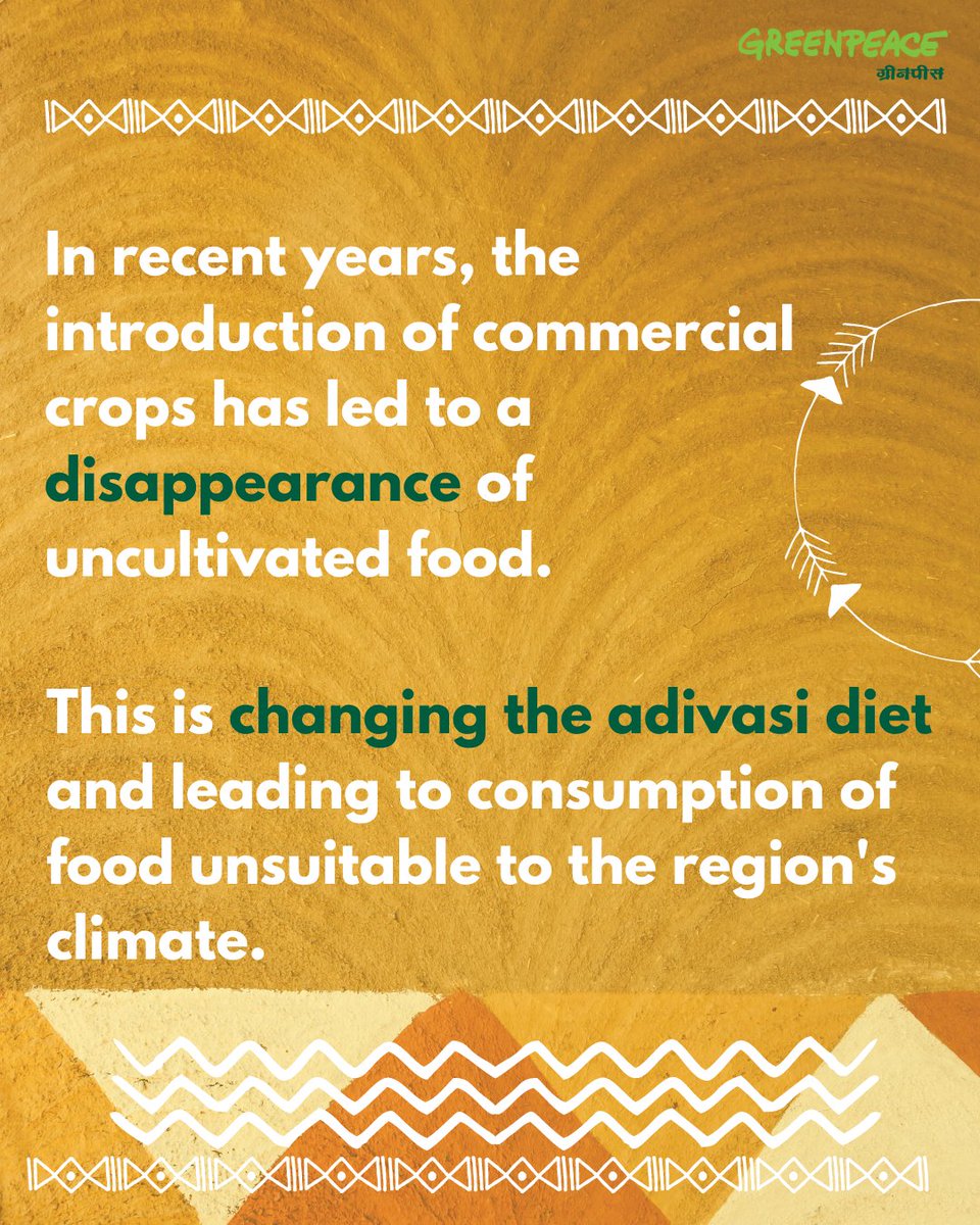 greenpeaceindia's tweet photo. Presenting you 'Swadish' -a celebration of uncultivated foods and meals right from the Adivasi diet & culture. We are honoured to organise it at Ajam Emba, Ranchi
Sounds exciting? Stay tuned for more!
#Swadish & content is developed under guidance of Adivasi tribes in #Jharkhand https://t.co/XCzfEbXH3T