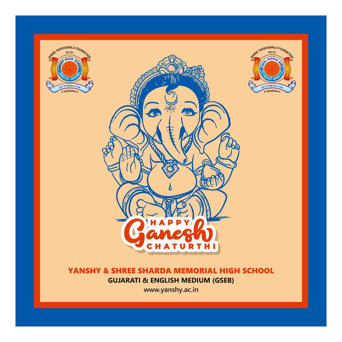 YanshyS's tweet photo. As rains bless the Earth, likewise, may Lord Ganesha bless you with everlasting happiness. Happy Ganesh Chaturthi.  #GaneshChaturthi #GanpatiBappa #GaneshFestival  #YanshyHigh #YHS #Vadodara https://t.co/CXrDiNxRyP