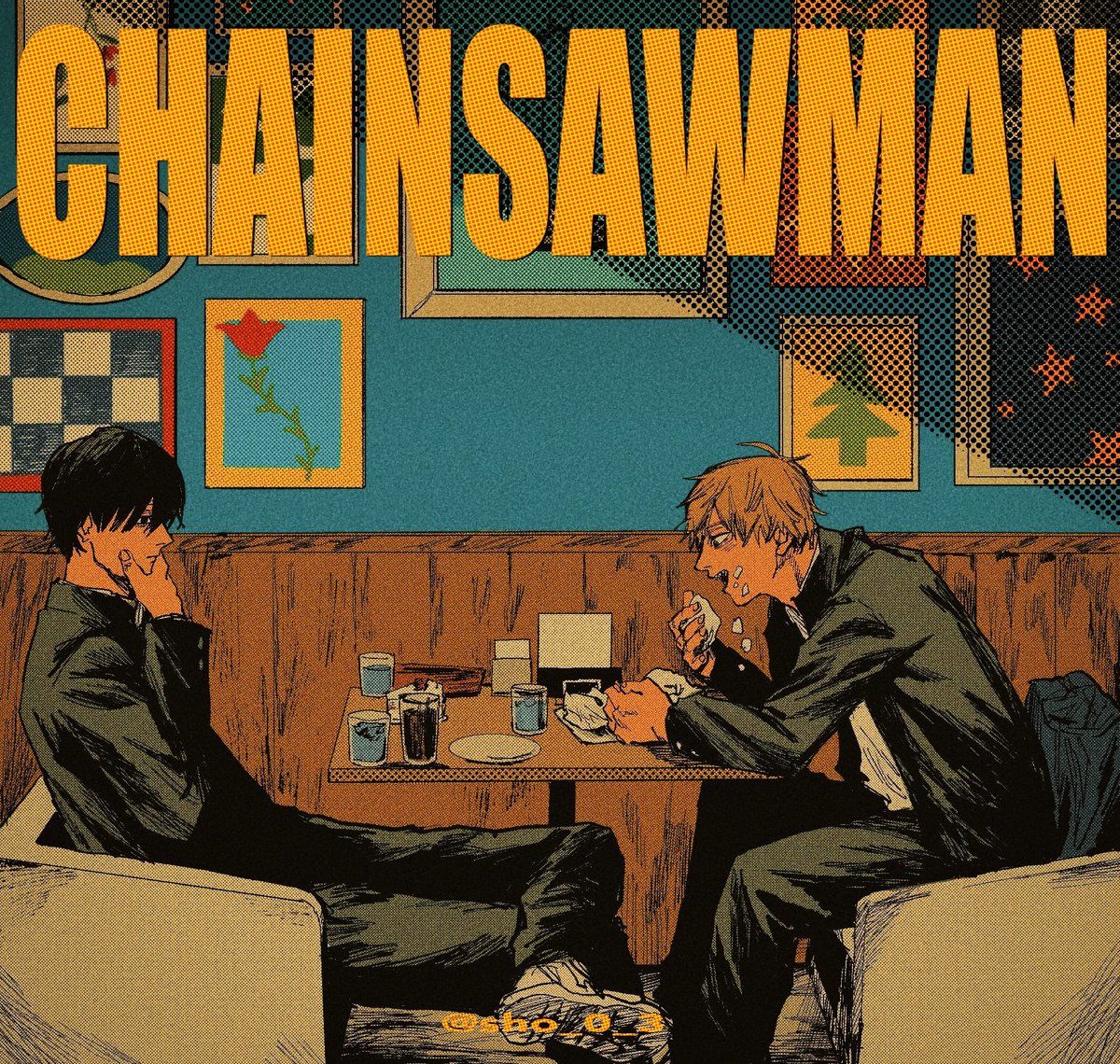 デンジ 「#chainsawman 」|𝙨𝙝𝙤~~𝙤のイラスト