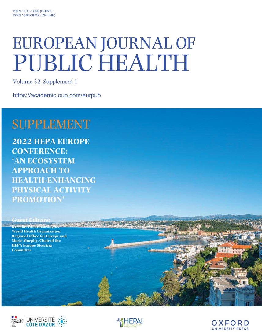 EUPHA (@euphacts) on Twitter photo This new #EJPH supplement builds on <a href="/hepaeurope/">HEPA Europe</a>'s mission to provide a forum for the advancement of health-enhancing physical activity research, policy and practice for better health and well-being across the <a href="/WHO/">World Health Organization (WHO)</a> European Region.
🔗 tinyurl.com/5n99jxck This new #EJPH supplement builds on <a href="/hepaeurope/">HEPA Europe</a>'s mission to provide a forum for the advancement of health-enhancing physical activity research, policy and practice for better health and well-being across the <a href="/WHO/">World Health Organization (WHO)</a> European Region.
🔗 tinyurl.com/5n99jxck