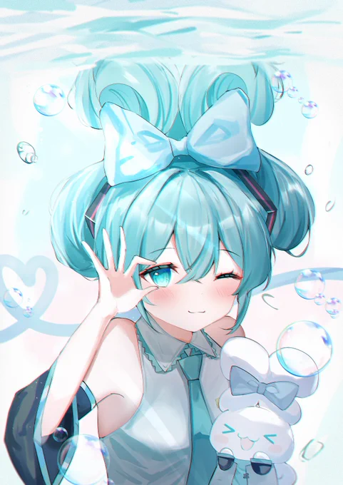 1日目、初音ミクお誕生日おめてとう#初音ミク生誕祭2022#シナミク#初音ミク#100日チャレンジ 