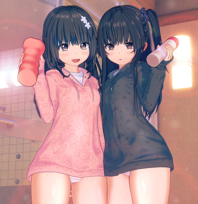 疲れた身体を癒すために2人がとびきり気持ちいいマッサージをしてくれるみたいです…(;//́Д/̀/)'`ァ'`ァ💕 