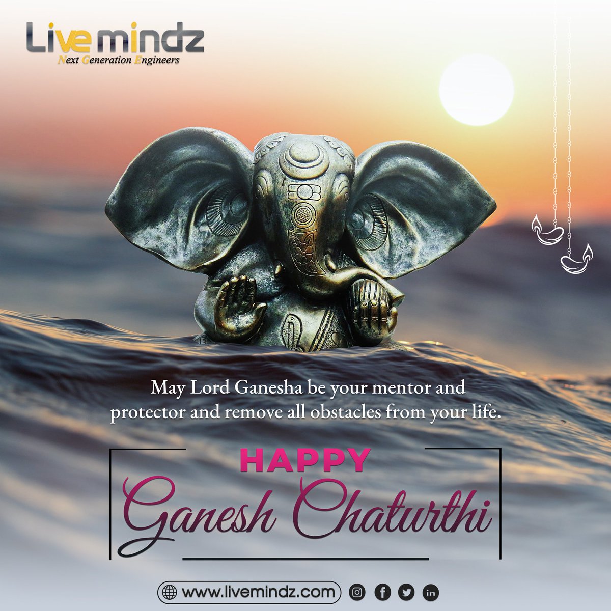 Livemindz1's tweet photo. May the festive occasion of Ganesh Chaturthi bring along happiness in your life, harmony in your home, and positivity around you.

#happiness #livemindz #ganeshchaturthi #festival #hiring #digitaltransformation #ganeshchaturthi2022 https://t.co/4tDcmcs9pu