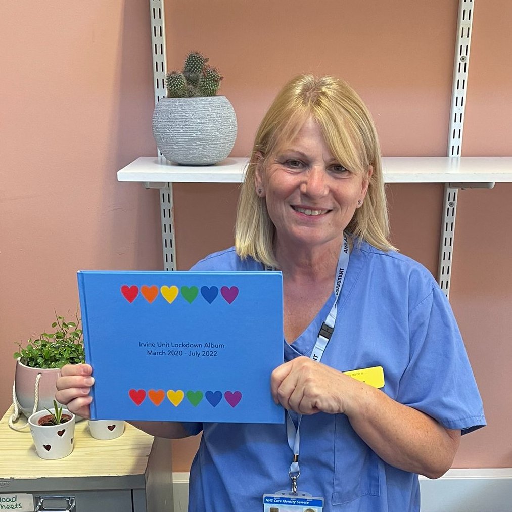 ESHT_IMC_REHAB's tweet photo. Janet Shoesmith PTA at Bexhill Irvine Unit has created an amazing book of photos showcasing the resilience and spirit of our teams during the pandemic #resilientteams #rehabmatters #ESHTNHS #ESHT_OOH https://t.co/G6Y60cCk4W