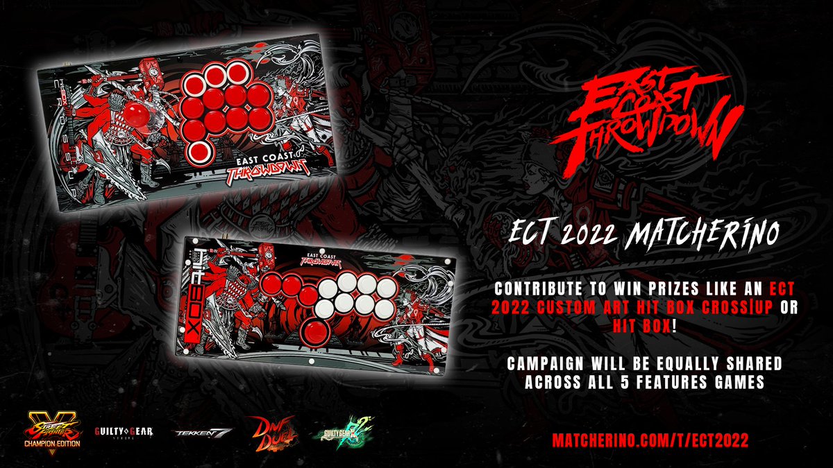 Good morning! Did you check out all the cool things you could win for contributing to the <a href="/matcherino/">Matcherino</a> for #ECT2022? Help us raise these prize pools for the players!

⬇️⬇️⬇️⬇️
matcherino.com/t/ect2022