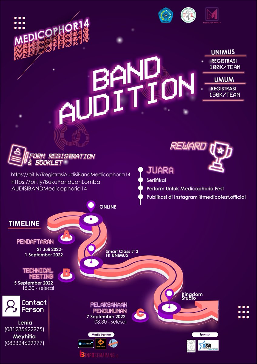 infosemarang_id's tweet photo. 𝗠𝗘𝗗𝗜𝗖𝗢𝗣𝗛𝗢𝗥𝗜𝗔 𝟭𝟰 𝗣𝗥𝗢𝗨𝗗𝗟𝗬 𝗣𝗥𝗘𝗦𝗘𝗡𝗧
-𝐓𝐀𝐁𝐋𝐈𝐆𝐇 𝐀𝐊𝐁𝐀𝐑-
📚Tema: 
Light Up Your Life
🎙Pembicara: 
Ust. Drs. H. Wijayanto, MA
🗓Waktu: 
Sabtu, 3 Sept 2022
Pukul 08.30-12.00
🕌 Tempat :
Masjid At-Taqwa UNIMUS
🏷GRATIS UNTUK UMUM
☎️CP: 081278303860 https://t.co/U818J9ZApa