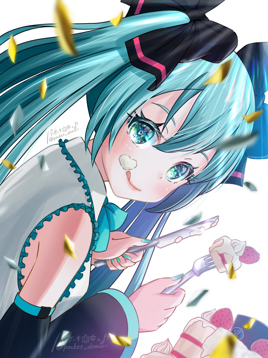 初音ミク「おめでとう#初音ミク誕生祭2022 #イラスト#絵描きさんと繫がりたい 」|パンケーキ＊*・♪のイラスト