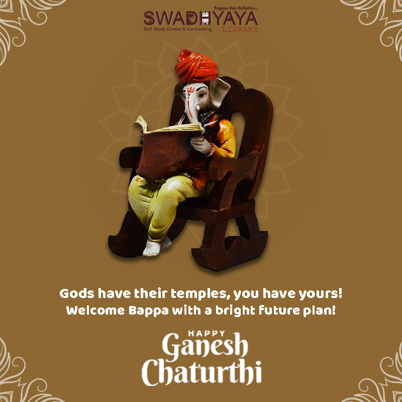 swadhyayaindia's tweet photo. May Lord Ganesha bless us with wisdom, intelligence and knowledge!
Happy Ganesh Chaturthi

#ganesha #ganeshchaturthi #knowledge #SwadhyayaIndore #selfstudy #learning #library #safelibrary #swadhyaya https://t.co/RcnJ6qZzbT