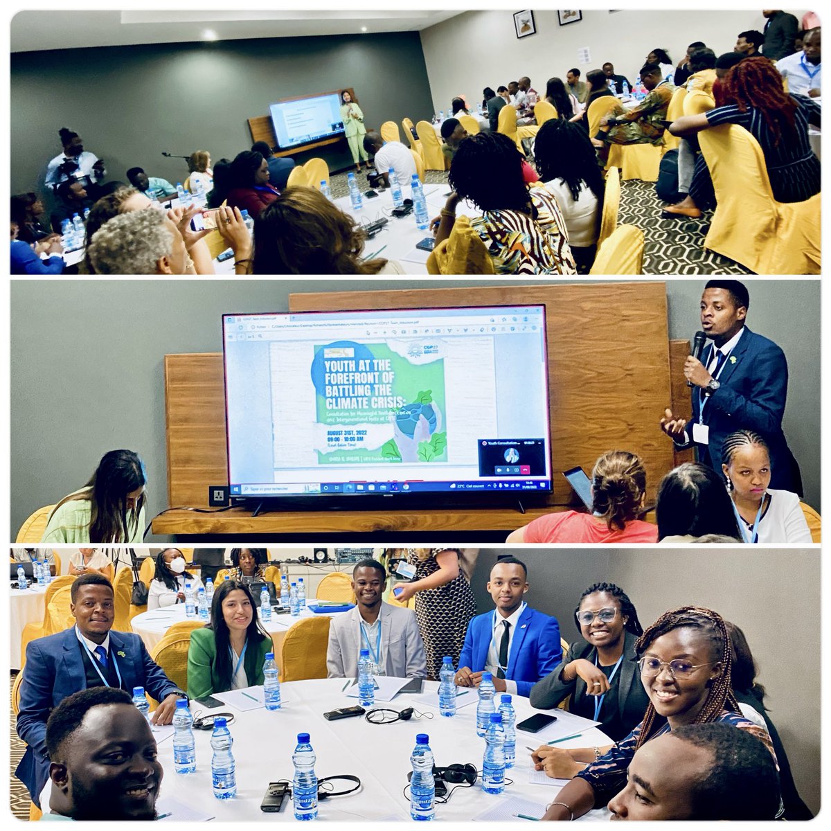 Interesting consultation for meaningful  youth engagement at #AfricaClimateWeek 🌍 led by CO27 Envoy on Youth <a href="/omniaelomrani1/">Omnia El Omrani</a> 

 <a href="/hmrema_official/">Humphrey Mrema</a> 🇹🇿 recalled  the relevance of #Youth4Climate Manifesto 📄 in this process.