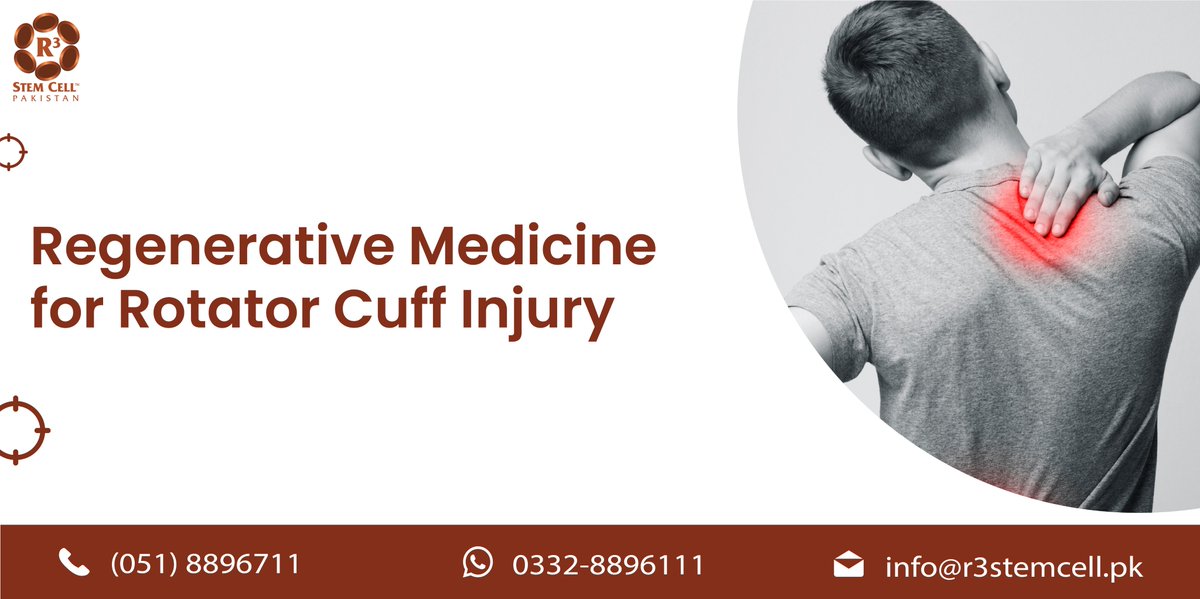R3StemCellPK's tweet photo. Our regenerative medicine treatments consist of amniotic tissue that are obtained from mothers at the time of cesarean sections.

Email: info@r3stemcell.pk

#shoulderpain #shoulderinjury  #rotatorcuff #StemCellTherapy #rotatorcufftear #R3StemCellPakistan #rotatorcuffrepair https://t.co/wqvbMuSZsO