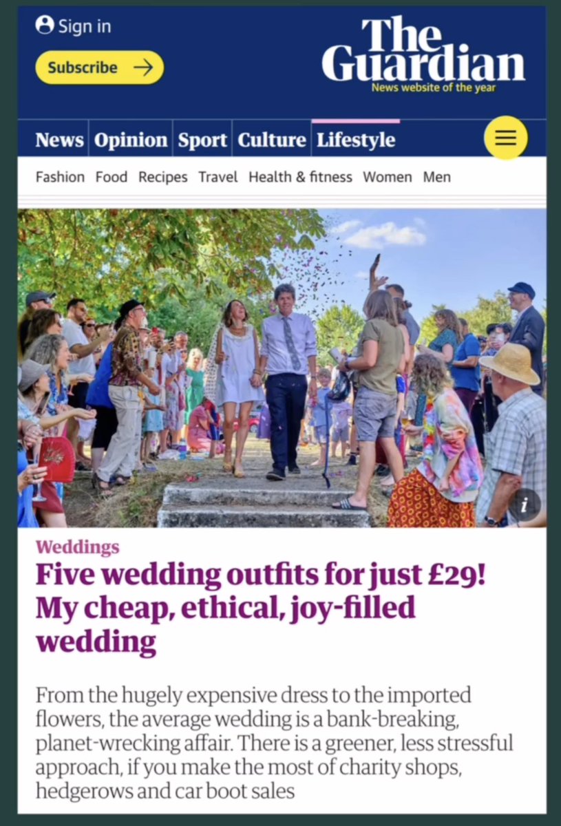 I couldn't not respond to this article in the <a href="/guardian/">The Guardian</a> instagram.com/p/Ch7AugugoGz/. I don't want to tag the author as I've no wish to make this personal, but please, stop taking your cheap swipes at the wedding industry. It's appalling.