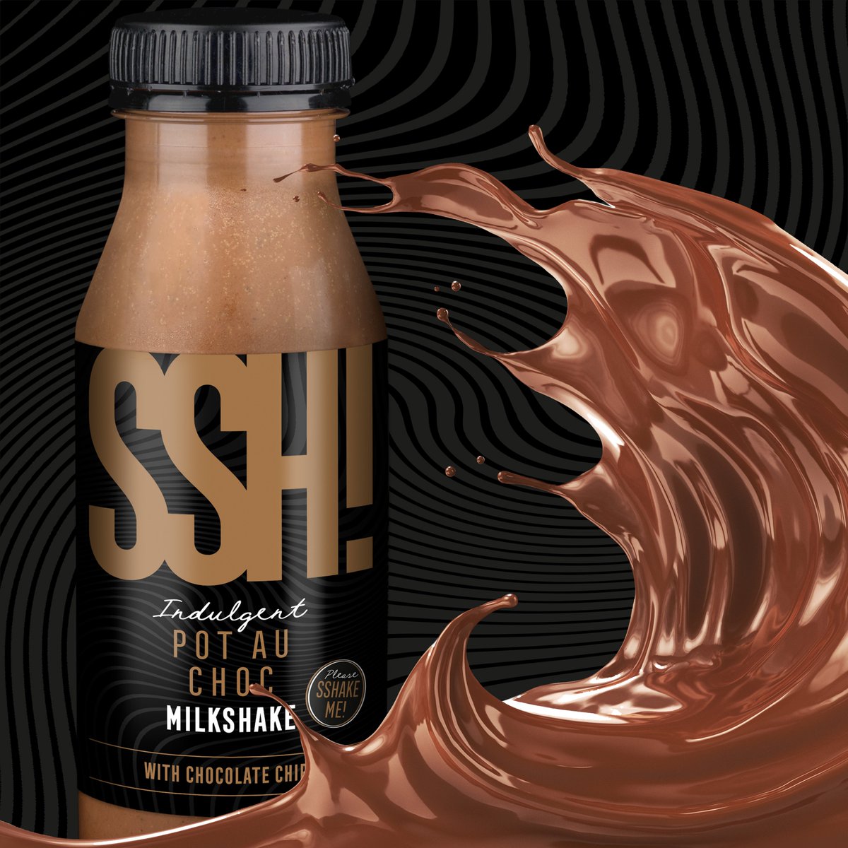 Chocolate. It’s at the heart of our silky, rich and creamy Pot au Choc luxury milkshake. We only use the best quality - always responsibly &amp; sustainably sourced, &amp; always Fairtrade. Just one sip and you’ll be hooked!  SSH! It’s your new secret indulgence. sshshakes.co.uk