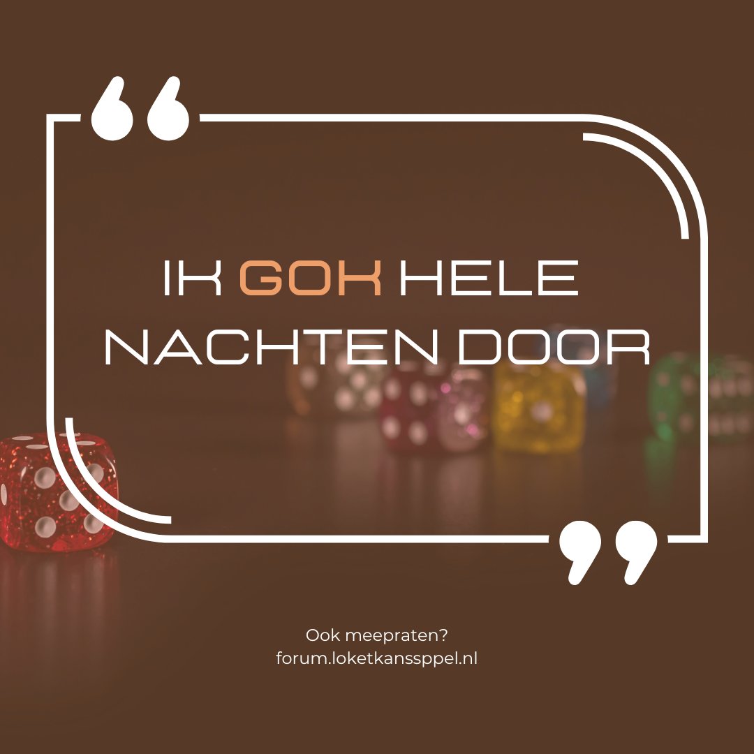 Op het forum van Loket kansspel kan je het hersteldagboek lezen van B. en van andere gokkers die zijn gestopt. Praat mee en schrijf ook wat! Benieuwd? forum.loketkansspel.nl