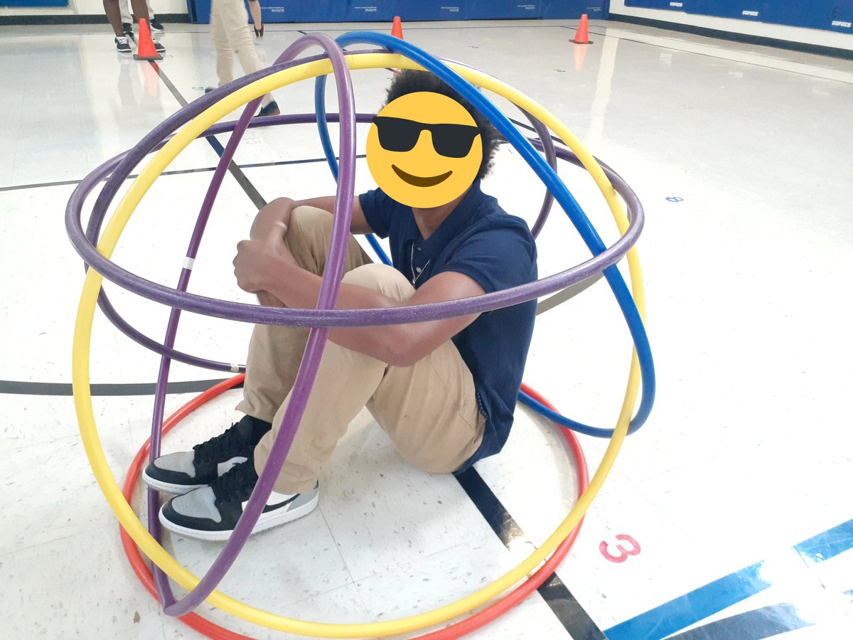 It's so fun to put 6th Graders inside hula huts!